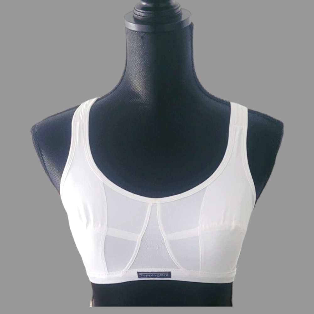 Domyos Topping Ladies White Sports Bra